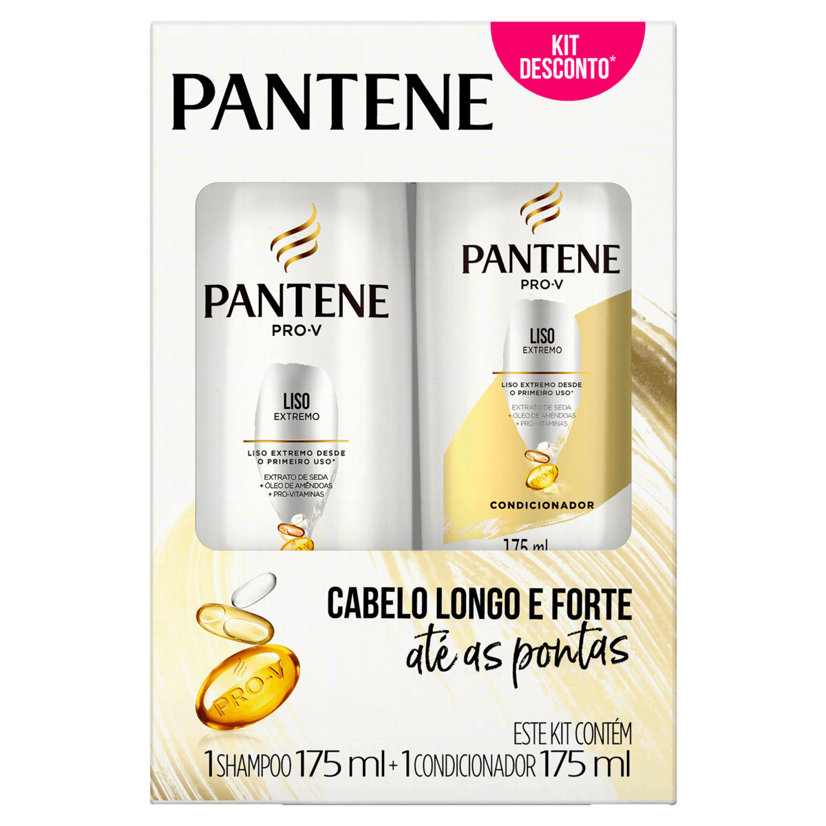 Kit Shampoo + Condicionador Pantene Liso Extremo 175ml Cada