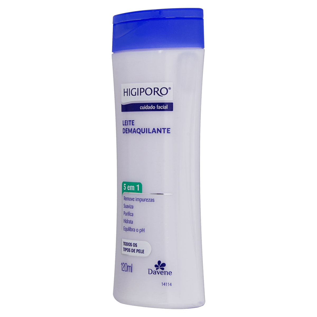 Leite Demaquilante Higiporo Todos Tipos 120Ml - Higiporo