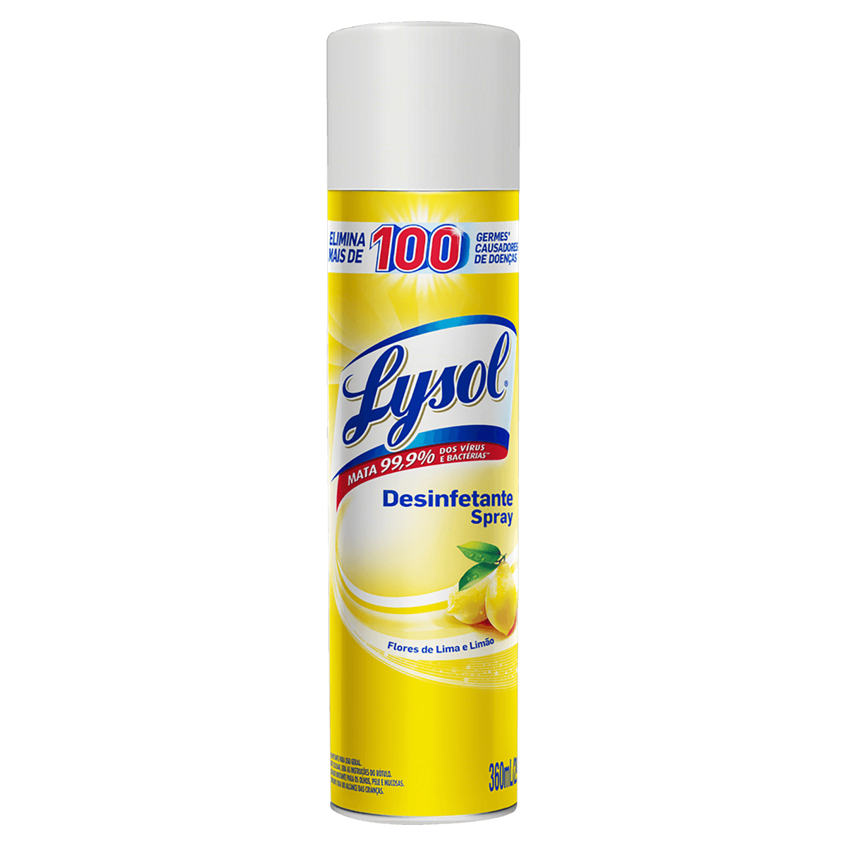 Desinfetante Aerossol Flores de Lima e Limão 360ml Lysol
