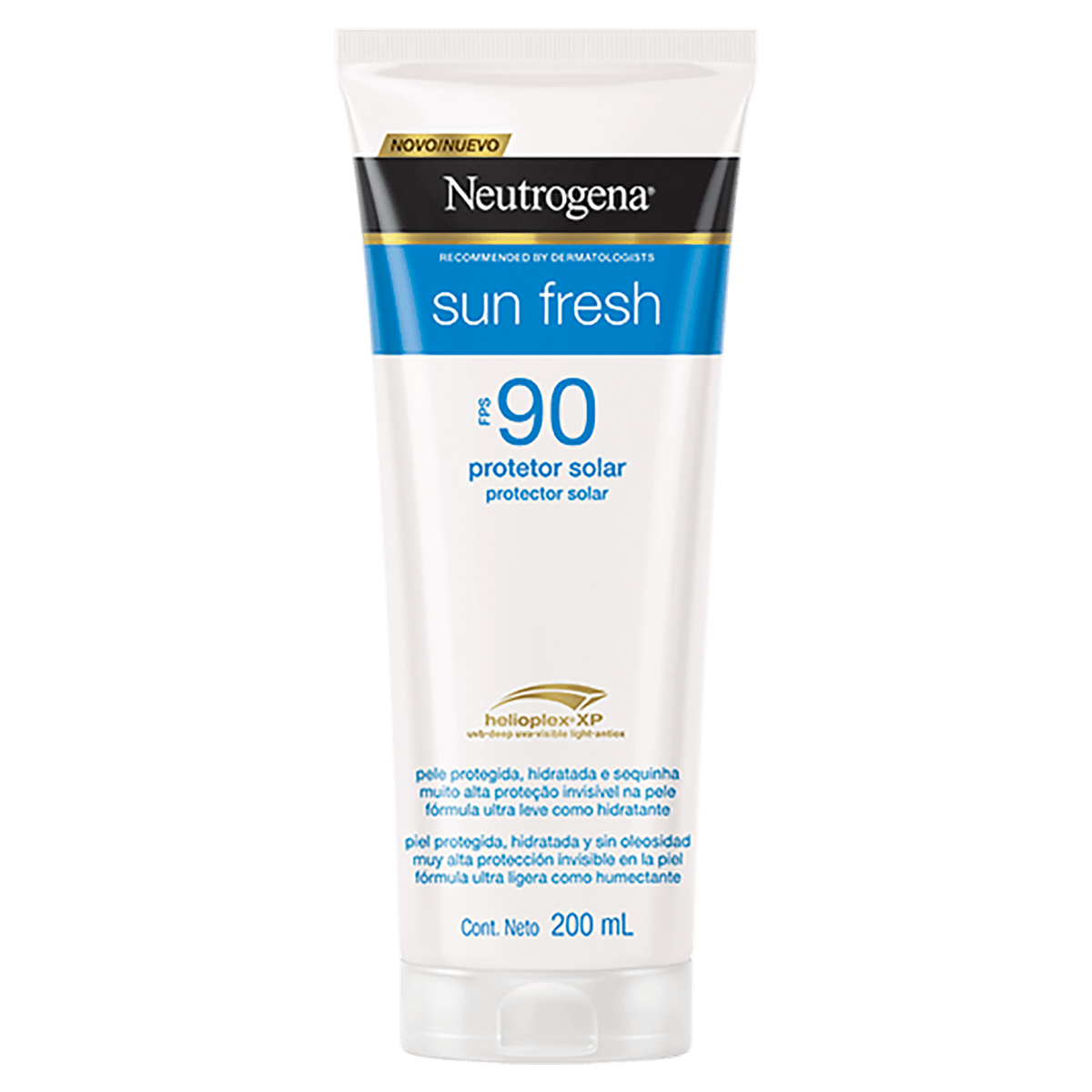 Protetor Solar FPS 90 Neutrogena Sun Fresh Bisnaga 200ml