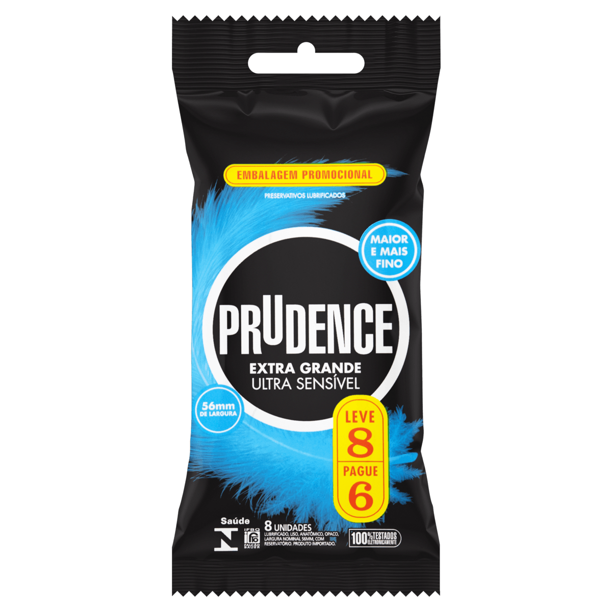 Preservativo Prudence Extra Grande Ulta Sensitive L8P6 - Prudence - Imagem 2