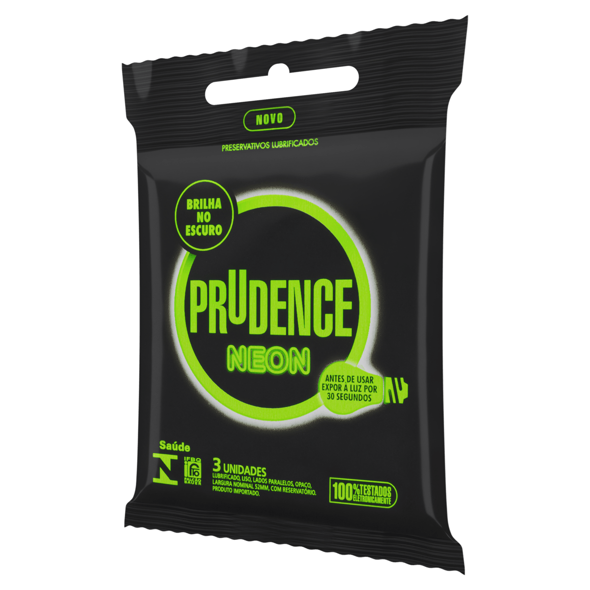 Preservativo Prudence Neon 3Un - Prudence
