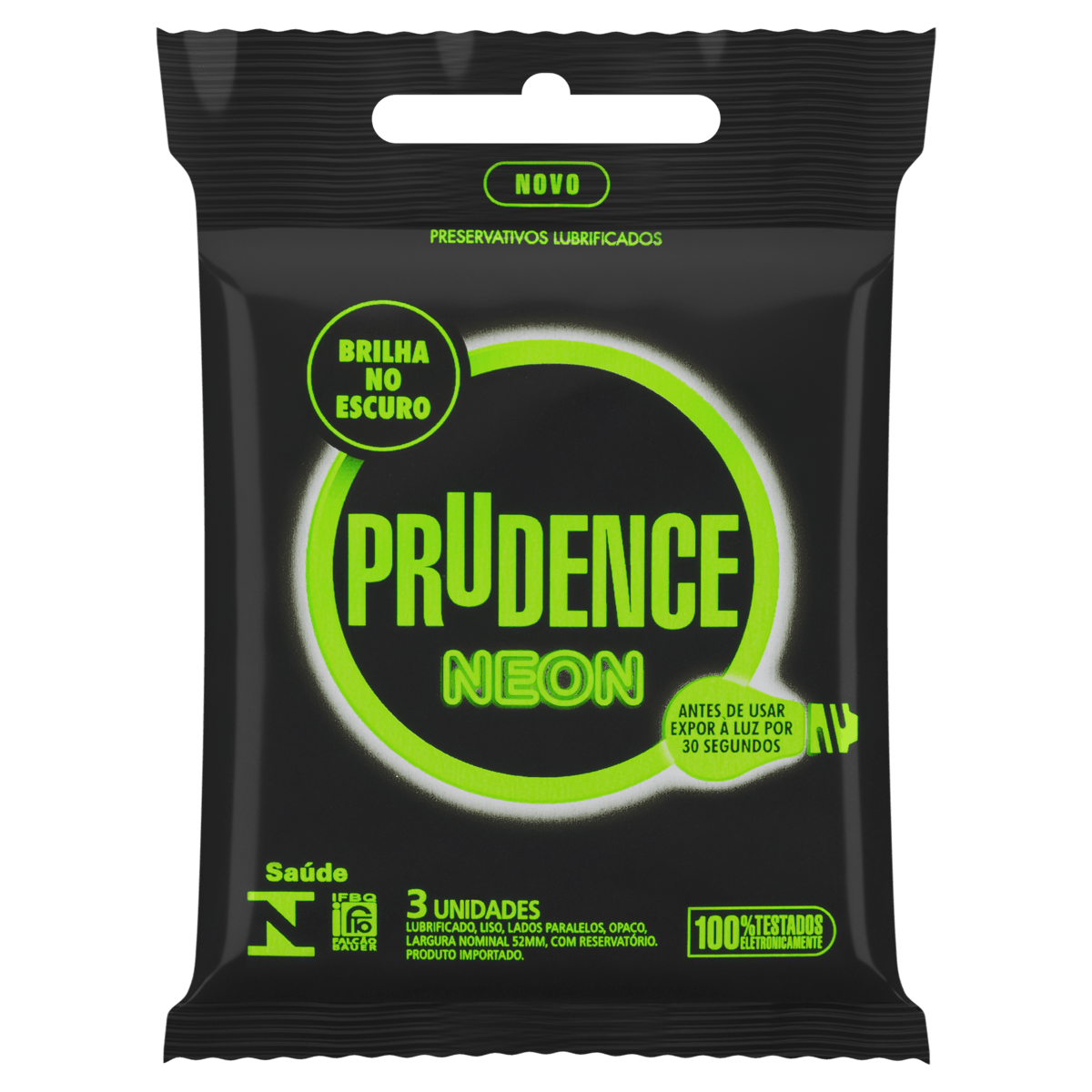 Preservativo Prudence Neon 3Un - Prudence - Imagem 2