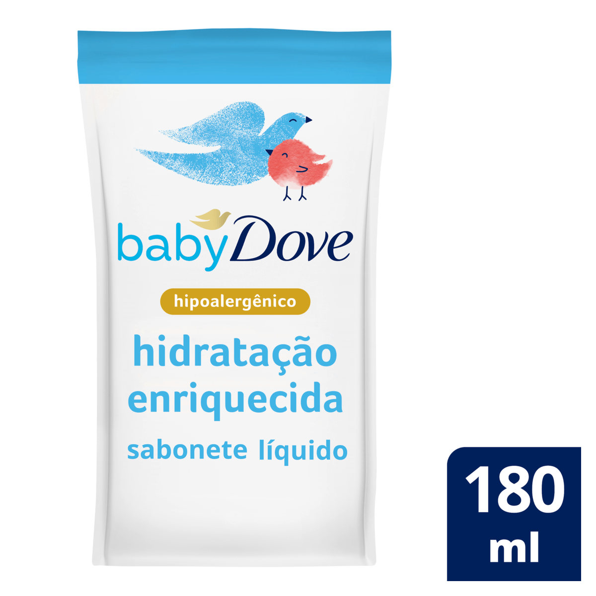Sabonete Líquido Hidratação Enriquecida da Cabeça aos Pés Dove Baby Sachê 180ml Refil - Imagem 2