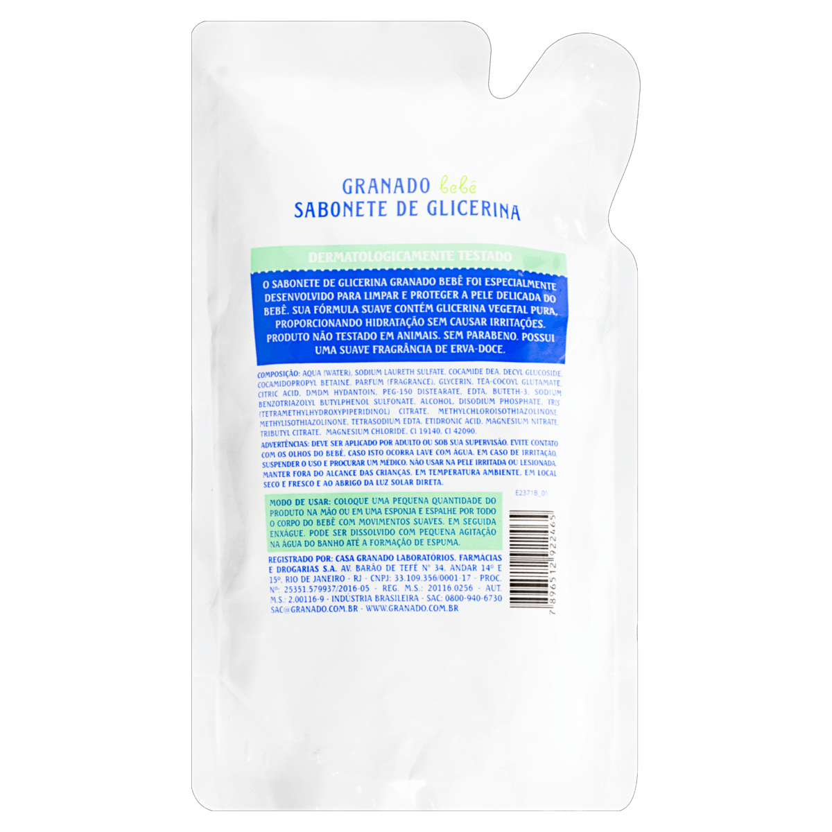 Sabonete Líquido Granado Bebê Glicerina Erva Doce 250ml - Imagem 4