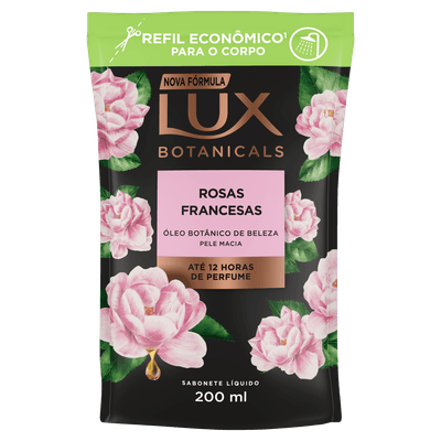 Sabonete Líquido Rosas Francesas Lux Botanicals Refil 200ml