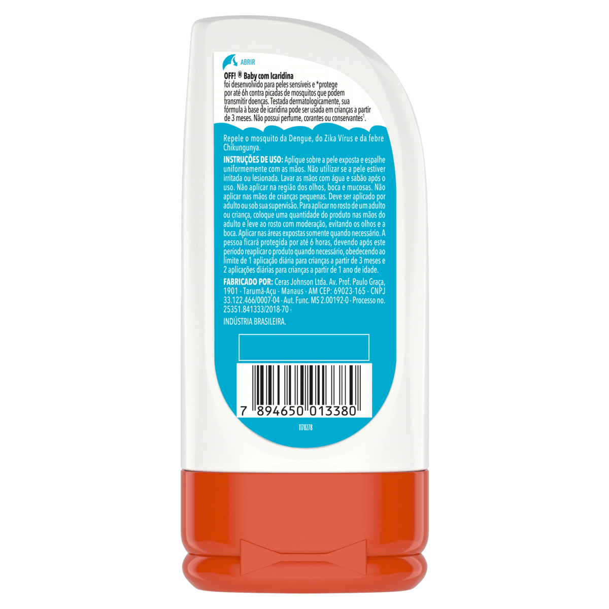 Repelente Gel Icaridina Off! Baby 117g - Imagem 3