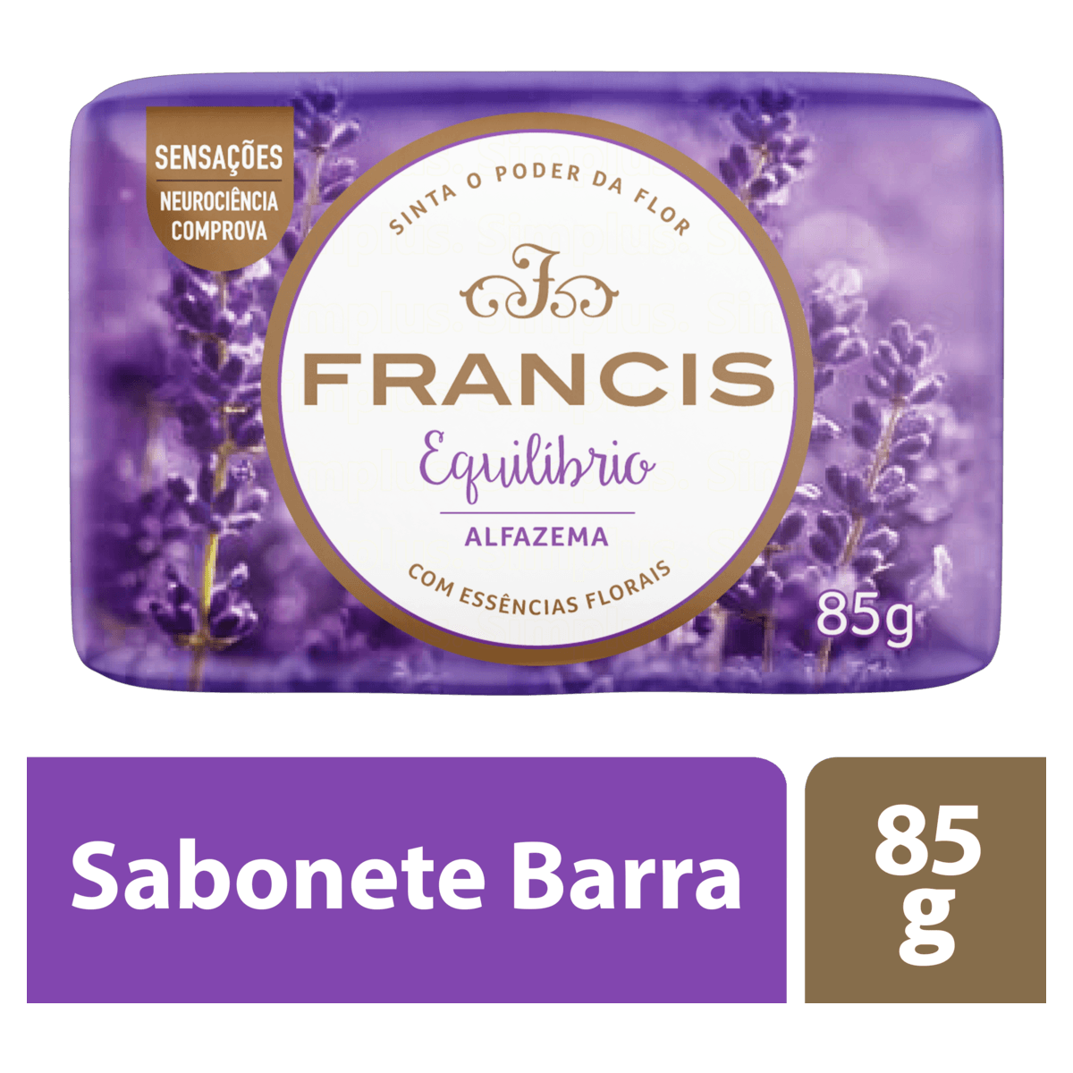 Sabonete Barra Alfazema Francis Equilíbrio Envoltório 85g - Imagem 3