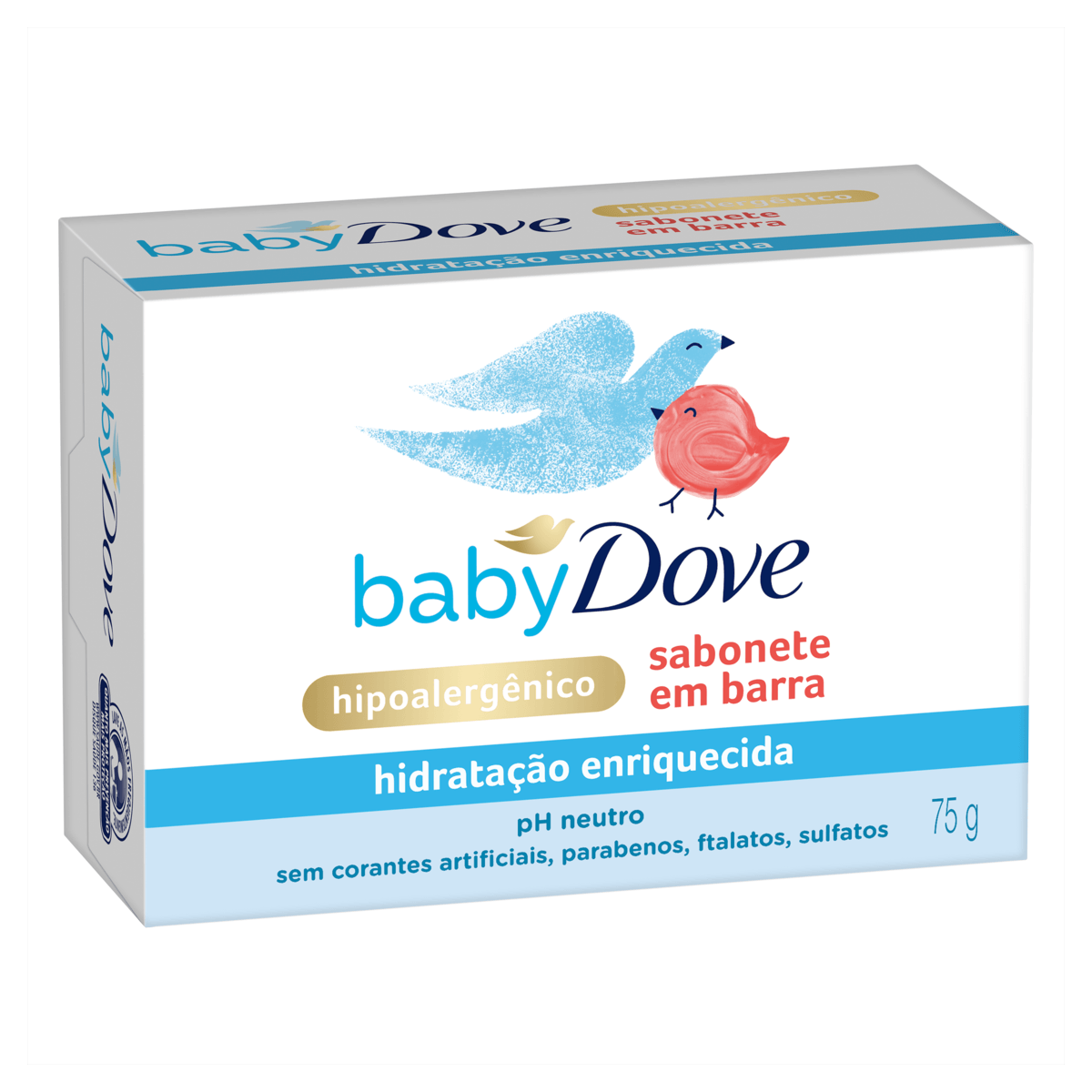 Sabonete Barra Hidratação Enriquecida Dove Baby 75g