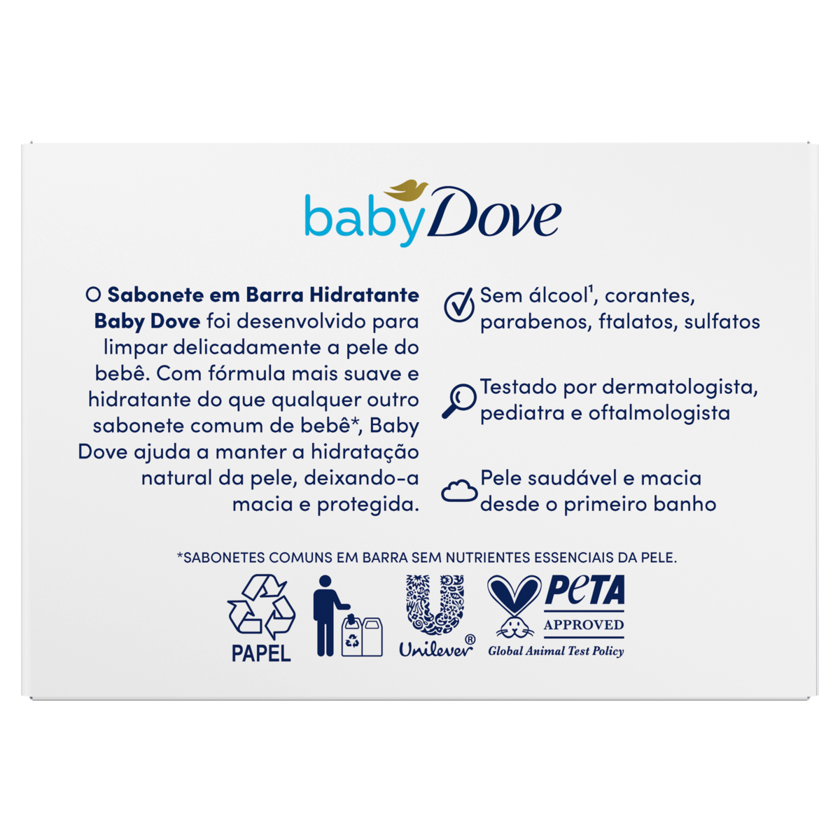 Sabonete Barra Hidratação Enriquecida Dove Baby 75g - Imagem 5
