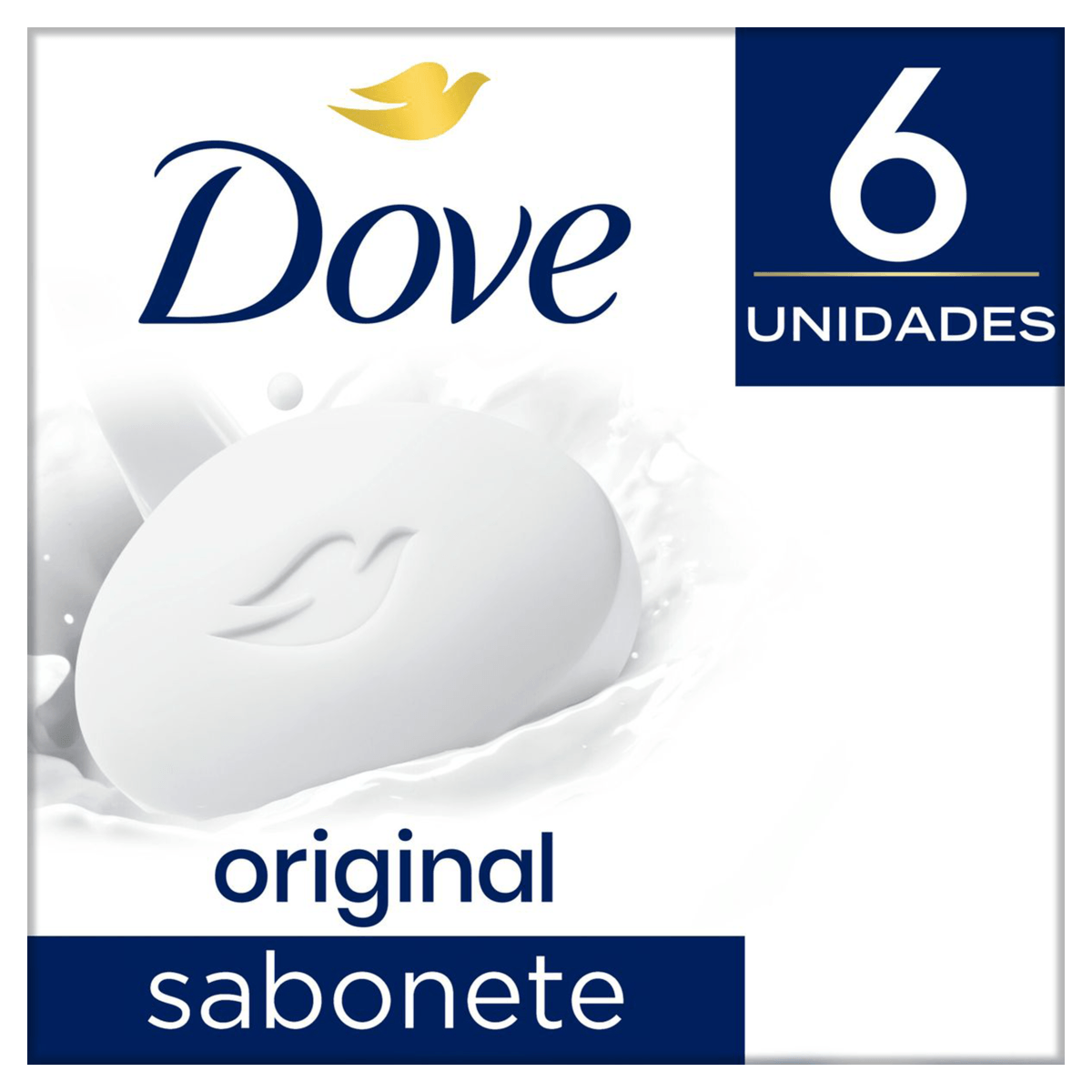 Pack Sabonete Barra Original Dove Envoltório 6 Unidades 90g Cada Leve Mais Pague Menos - Imagem 2