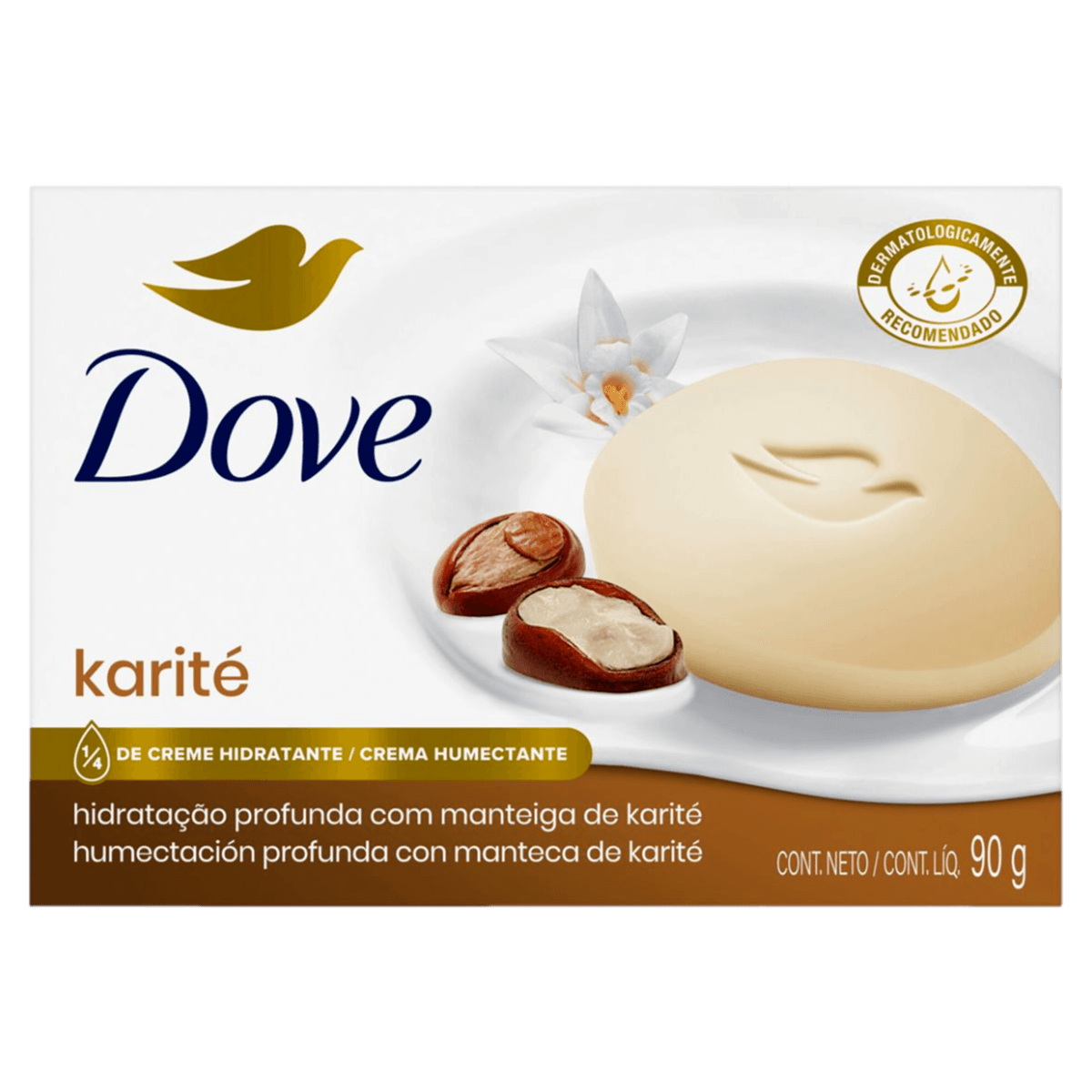 Sabonete Barra Karité Dove Caixa 90g - Imagem 7