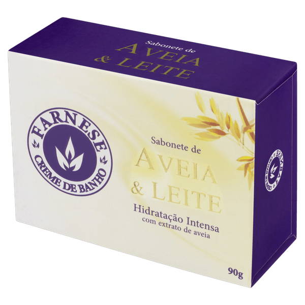 Sabonete Farnese Aveia E Leite 90G - Farnese