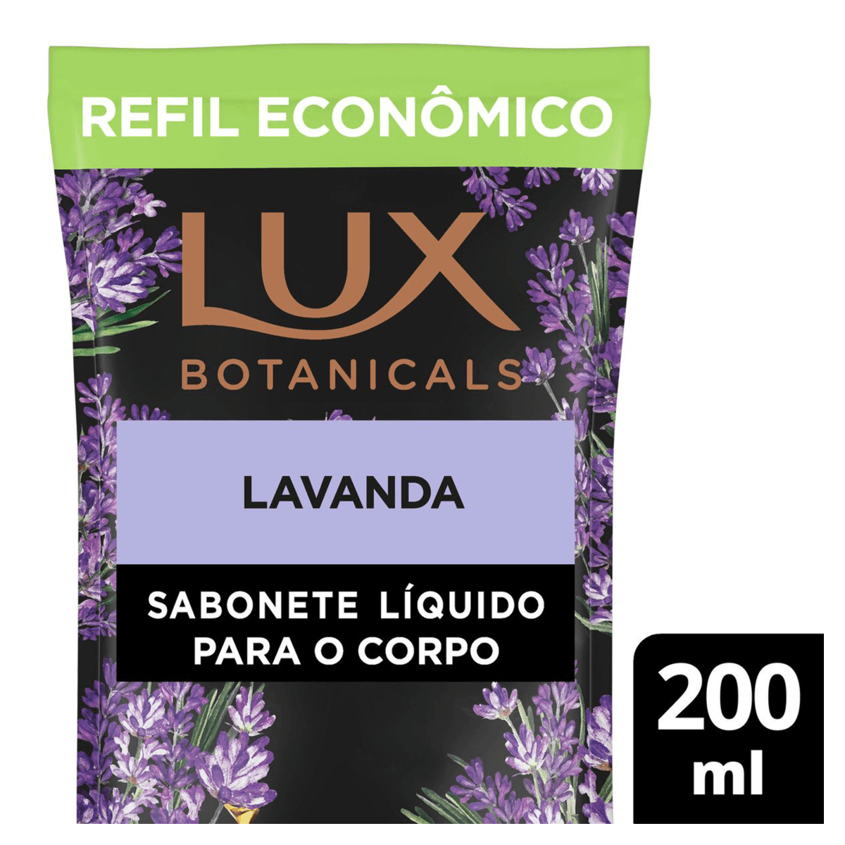 Sabonete Líquido Lavanda Lux Botanicals Sachê 200ml Refil Econômico - Imagem 2