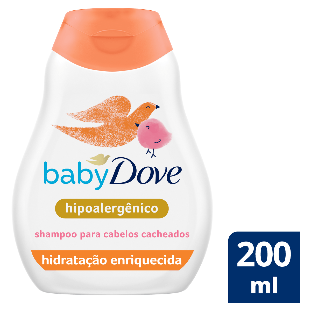 Shampoo Hidratação Enriquecida Cabelo Cacheado Dove Baby Frasco 200ml - Imagem 2