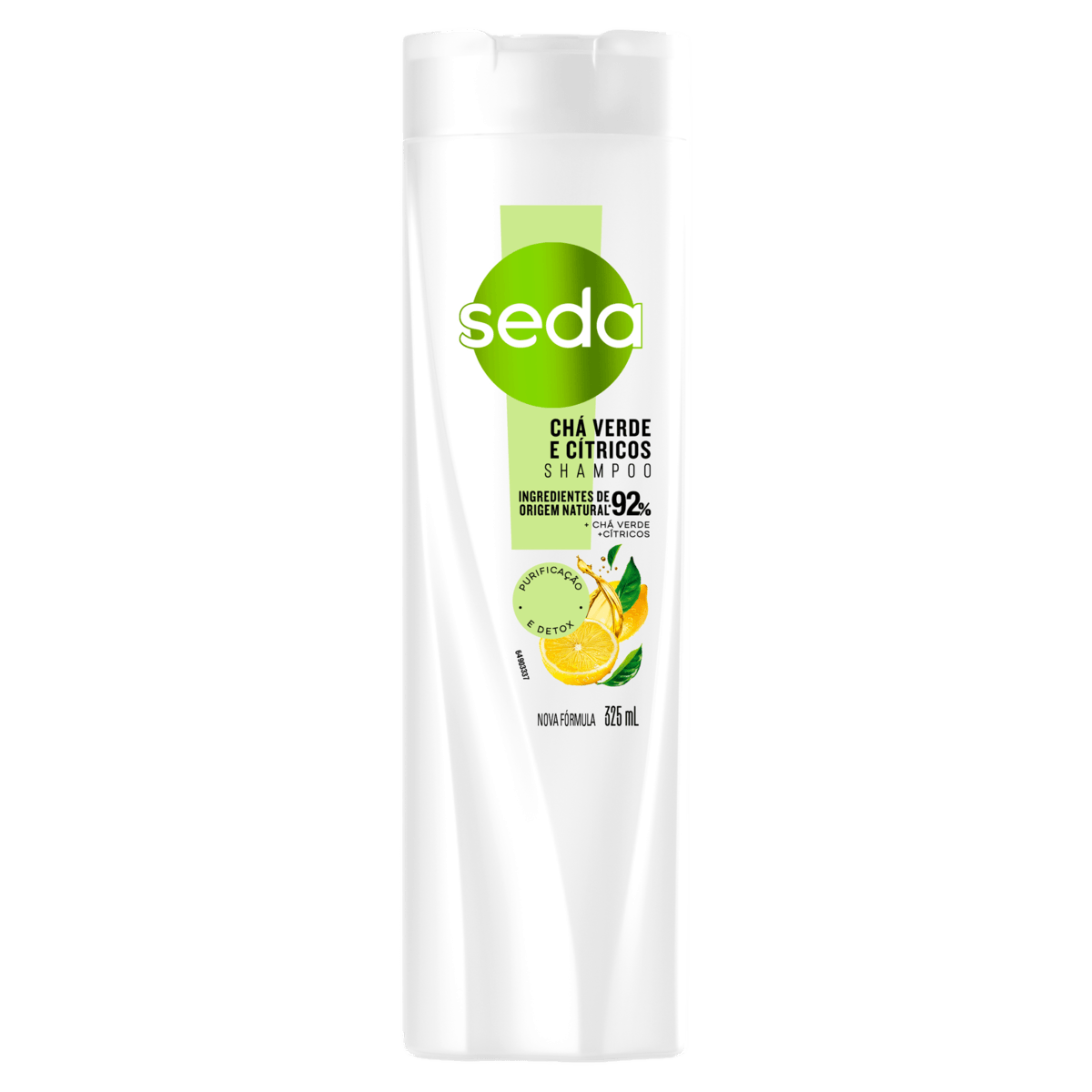 Shampoo Chá Verde e Cítricos Seda Joias da Natureza Frasco 325ml