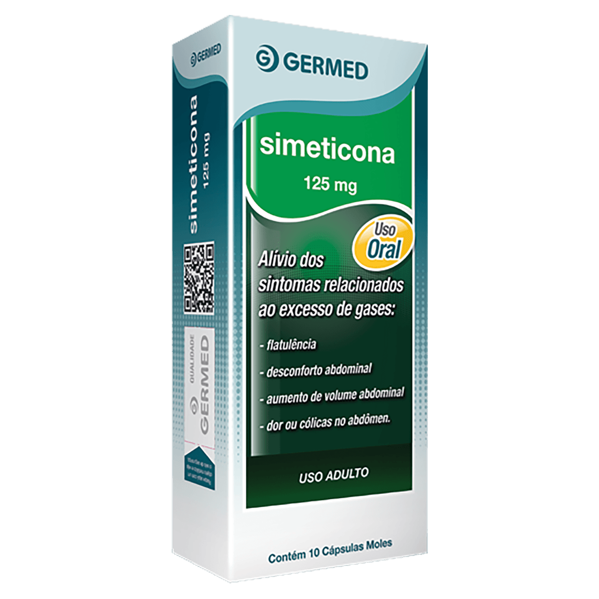 Simeticona 125Mg 10 Cápsulas Moles - Germed
