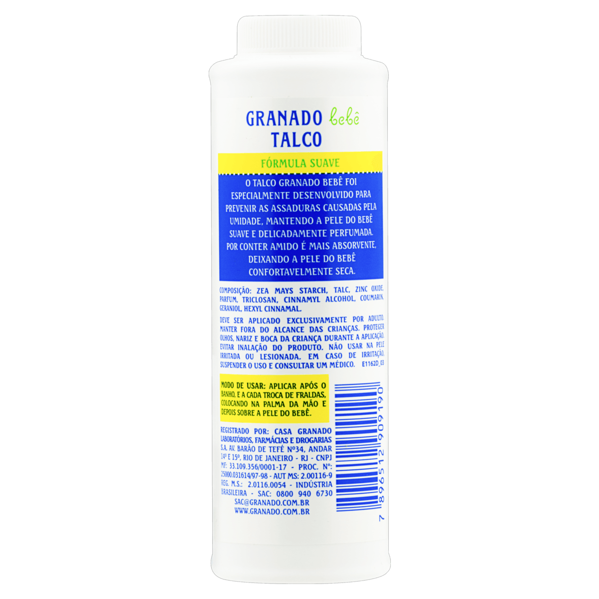 Talco Infantil Granado Bebê 100g Frasco - Imagem 2