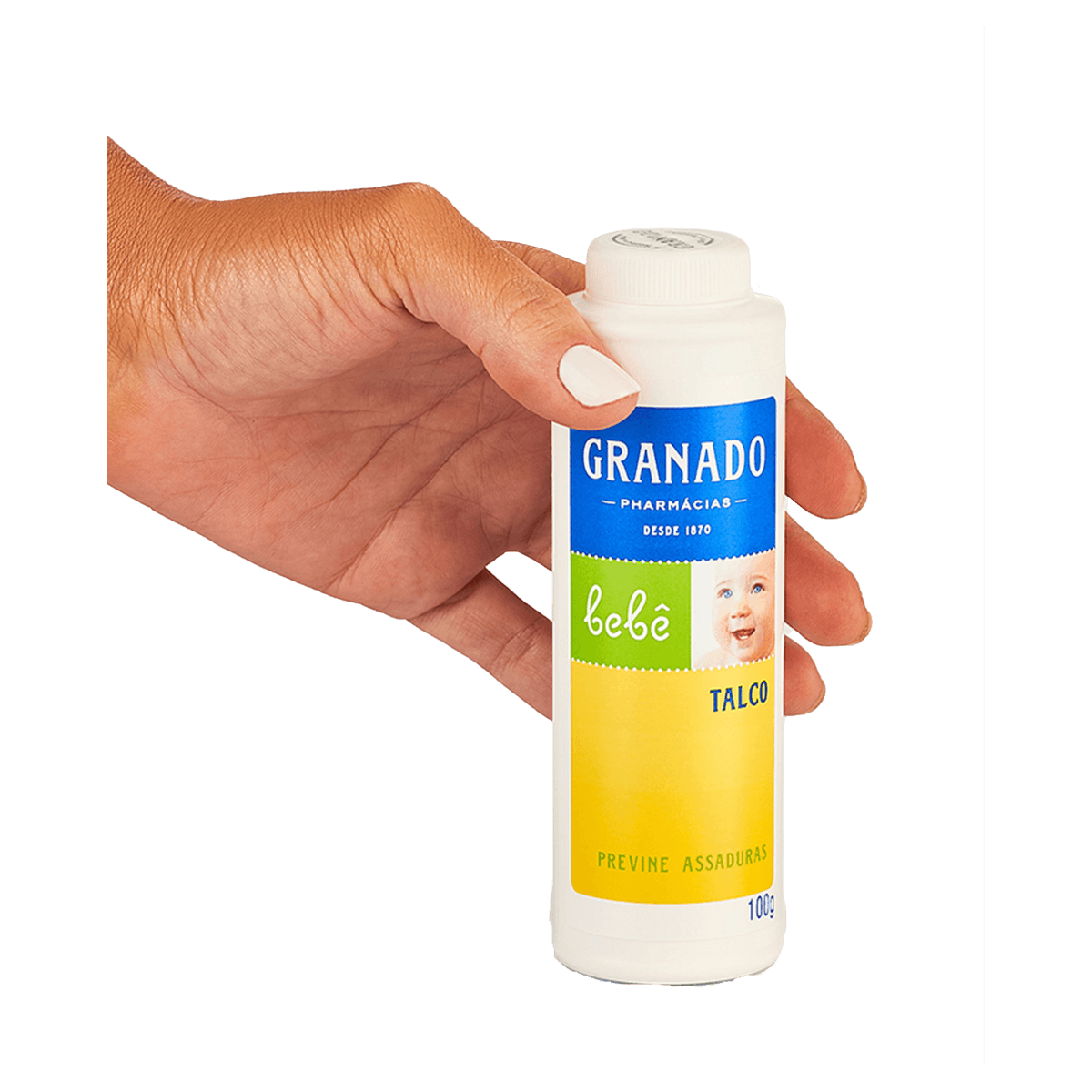 Talco Infantil Granado Bebê 100g Frasco - Imagem 3