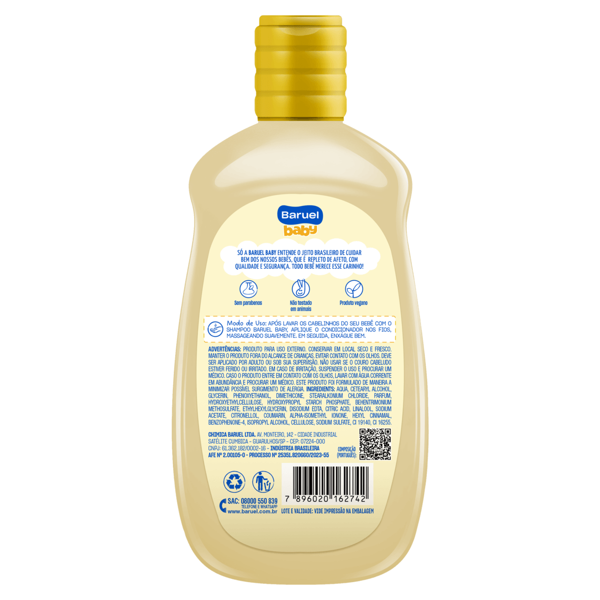 Condicionador Infantil Suave Baruel Baby - 210ml - Imagem 5