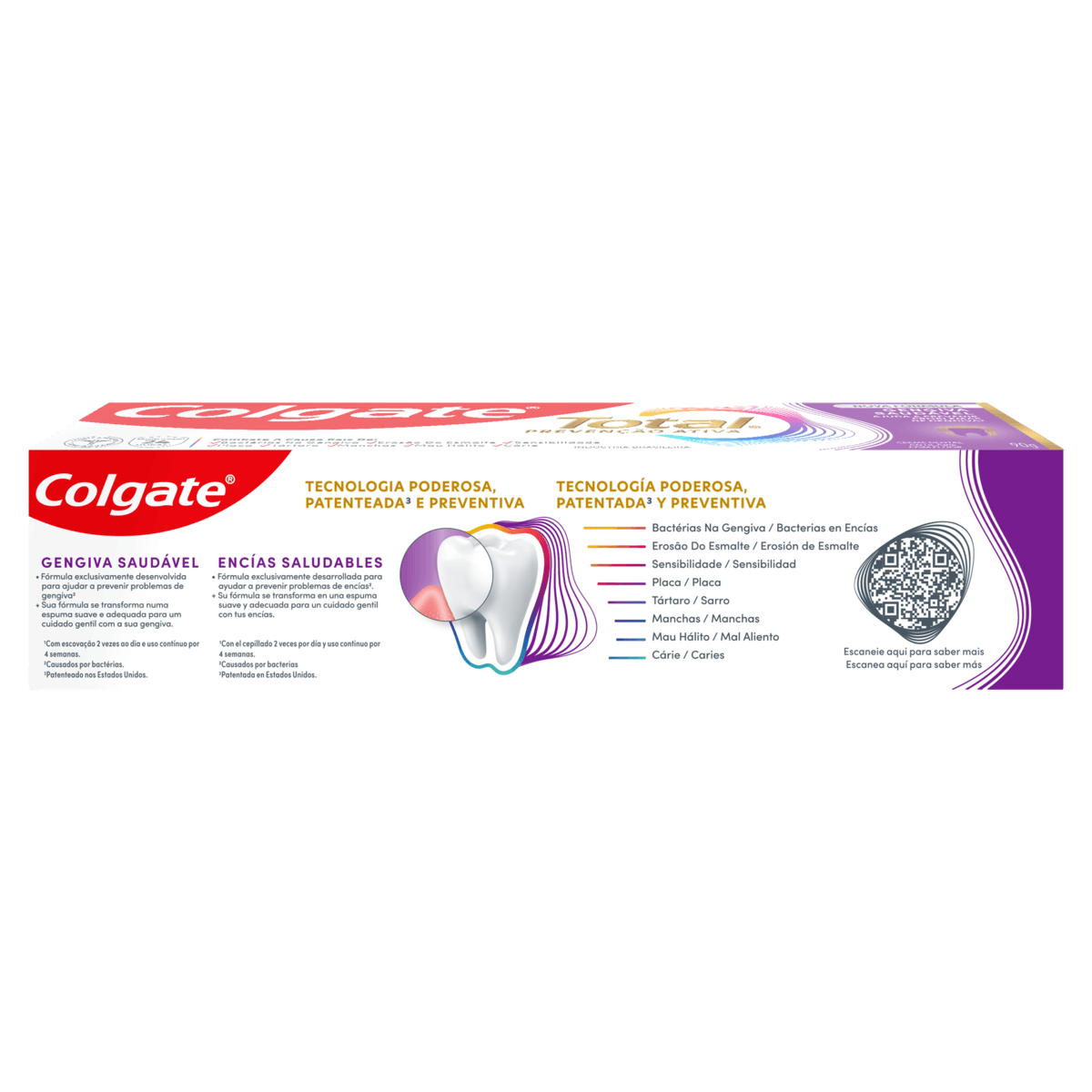 Creme Dental Colgate Total 12 Gengiva Reforçada Caixa 90g - Imagem 4
