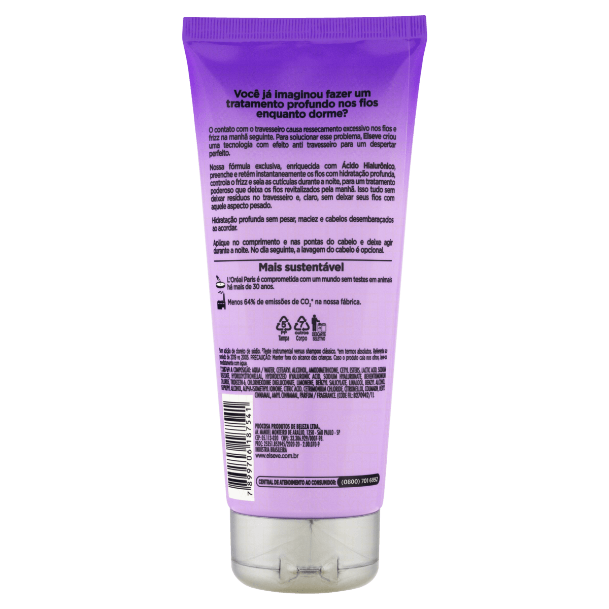 Creme Hidratação Noturna L'Oréal Paris Elseve Hidra Hialurônico 200g - Imagem 3