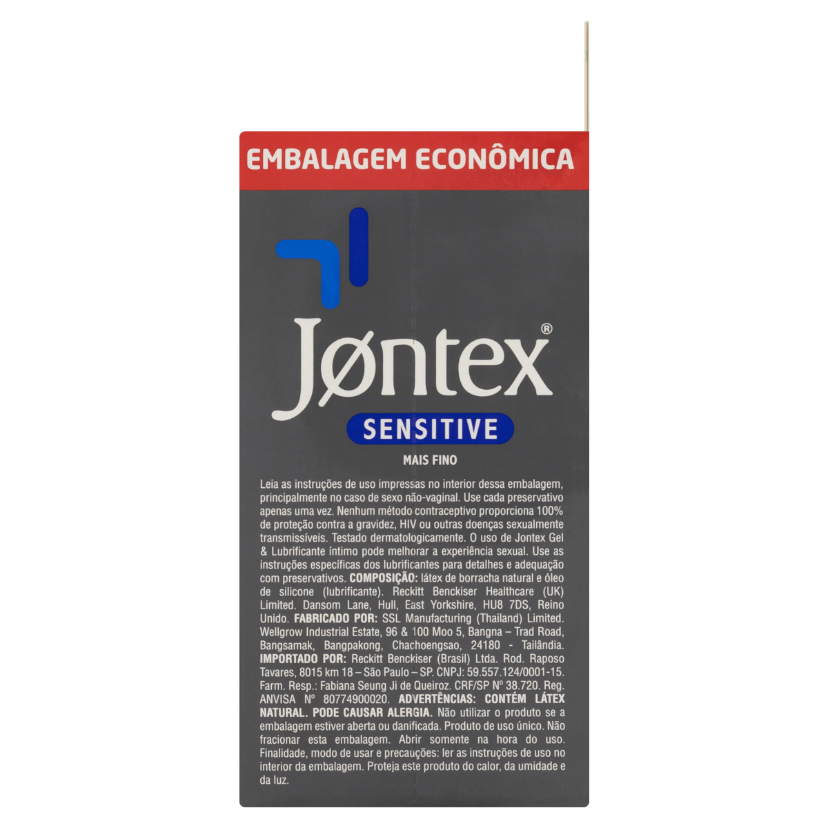 Pres Jontex Sensitive Lub 16Un - Imagem 3