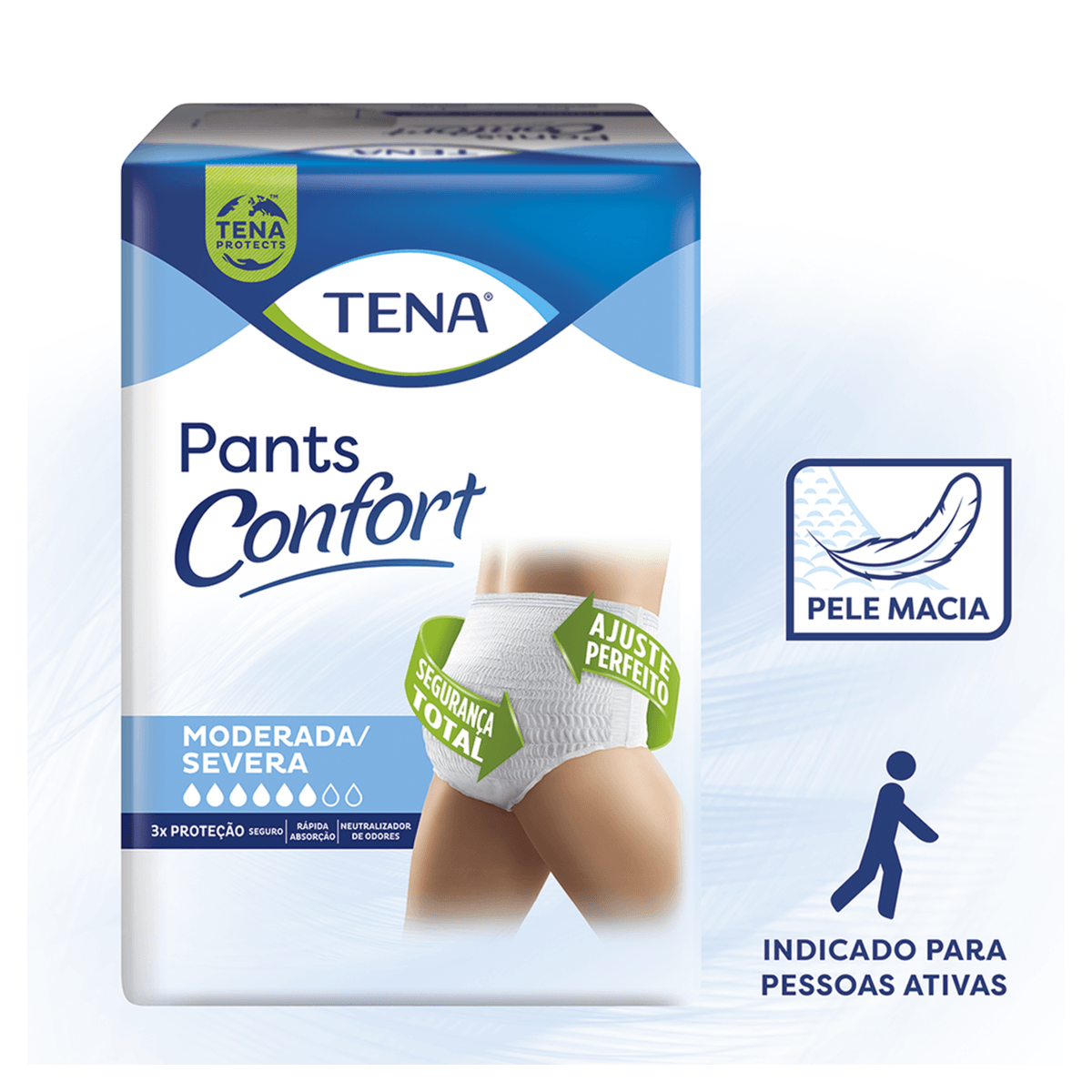 Roupa Íntima Unissex Pants Tena Confort P/M - 16 Unidades - Imagem 4
