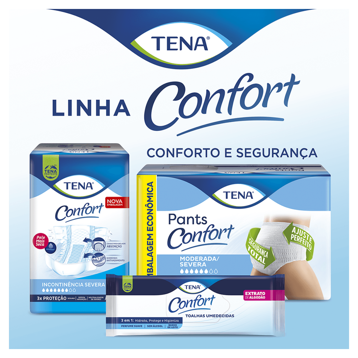 Roupa Íntima Unissex Pants Tena Confort P/M - 16 Unidades - Imagem 6