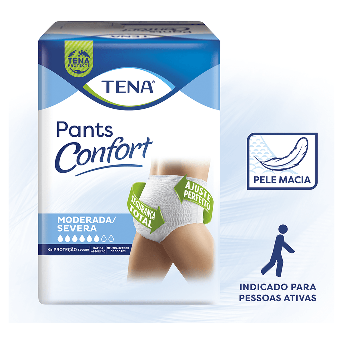 Roupa Íntima Unissex Pants Tena Confort P/M - 16 Unidades - Imagem 7