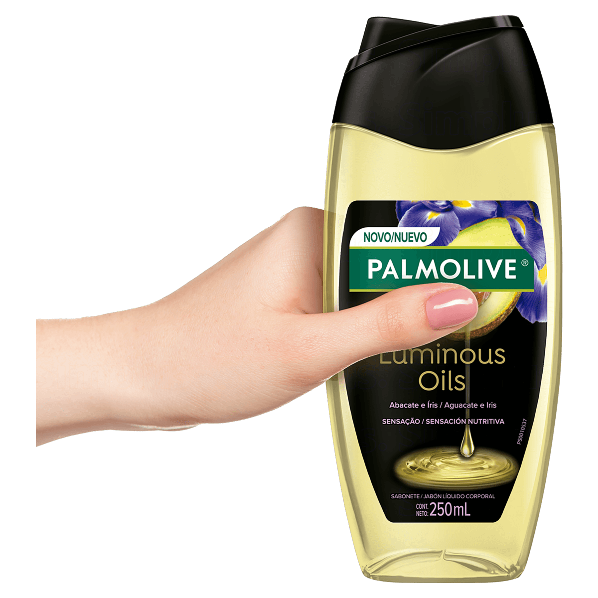 Sabonete Líquido Abacate e Íris Palmolive Luminous Oils Frasco 250ml - Imagem 5