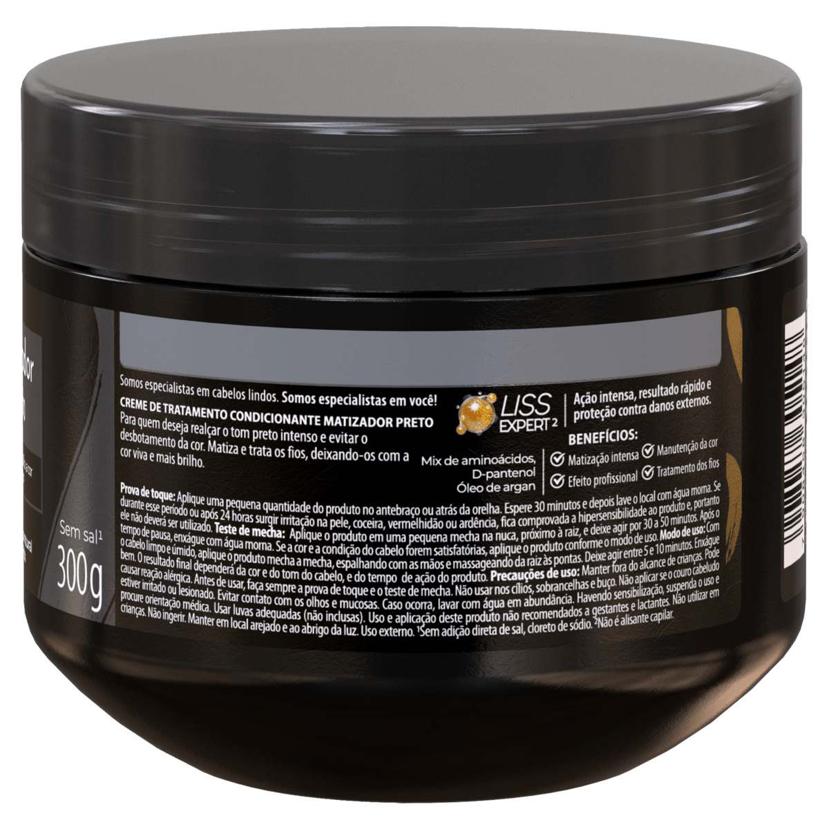 Meu Liso Máscara Matizadora Preto 300G - Imagem 2