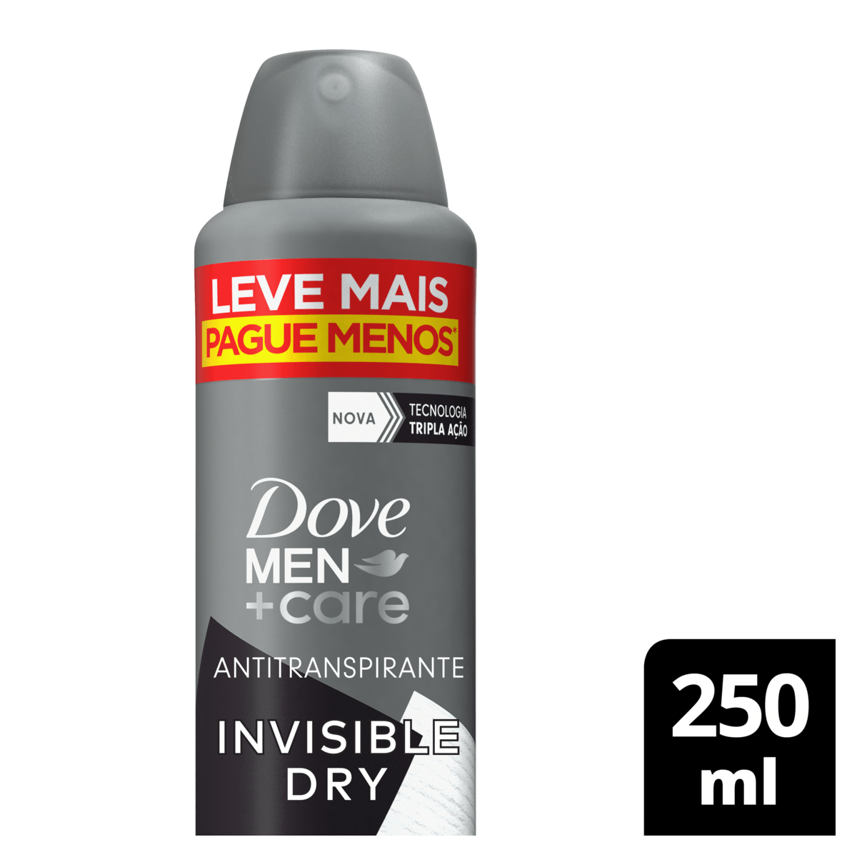Antitranspirante Aerossol Invisible Dry Dove Men+Care 250ml Spray Leve Mais Pague Menos - Imagem 7