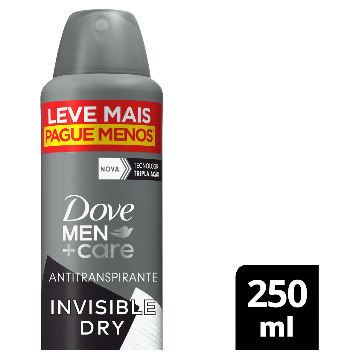 Antitranspirante Aerossol Invisible Dry Dove Men+Care 250ml Spray Leve Mais Pague Menos - Imagem 8