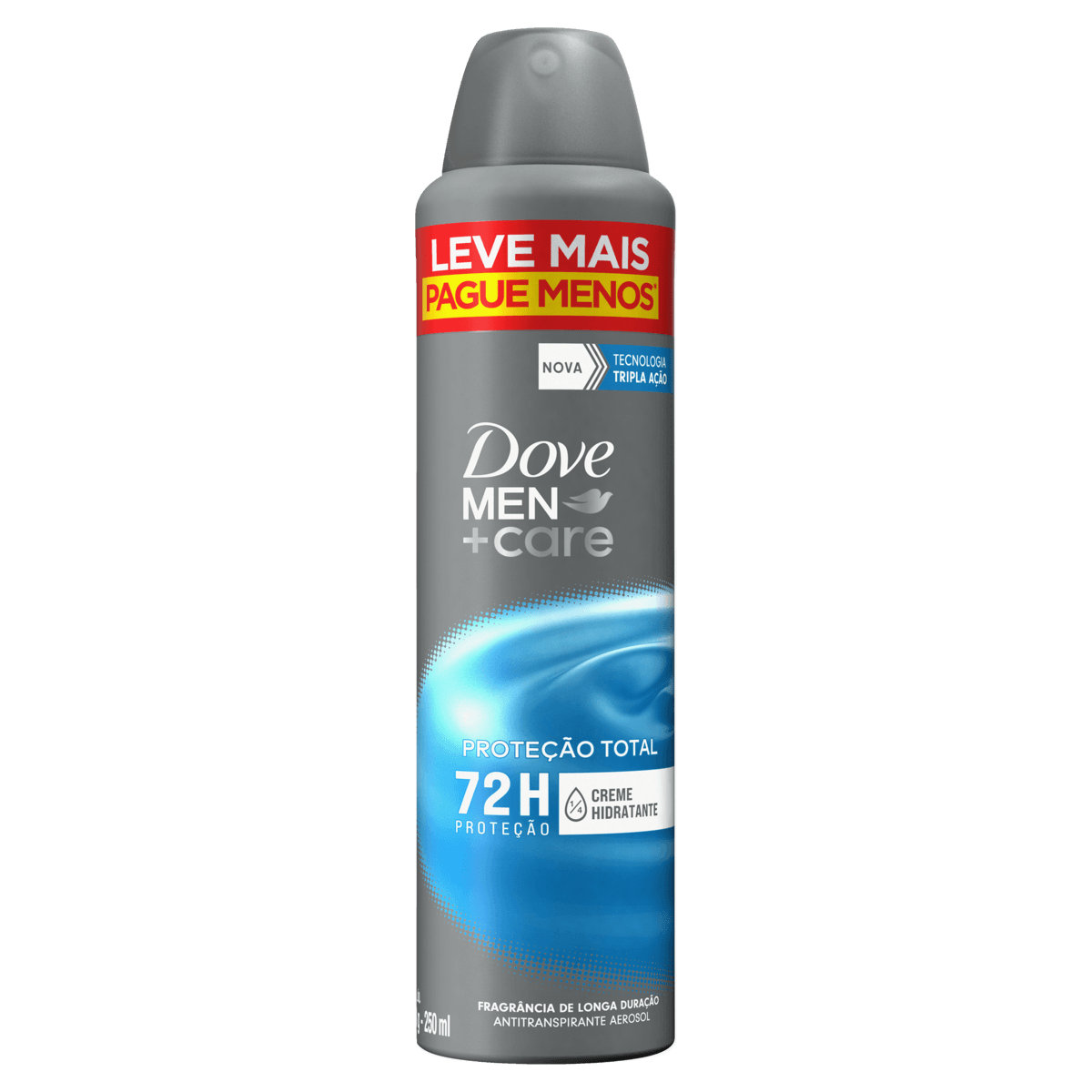 Antitranspirante Aerossol Proteção Total Dove Men+Care 250ml Spray Leve Mais Pague Menos