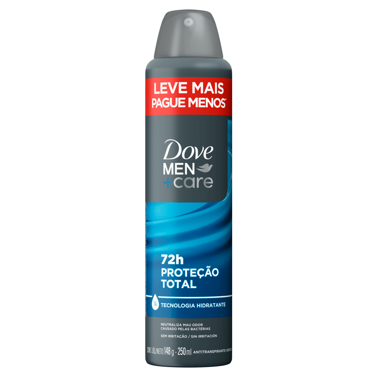 Antitranspirante Aerossol Proteção Total Dove Men+Care 250ml Spray Leve Mais Pague Menos - Imagem 5