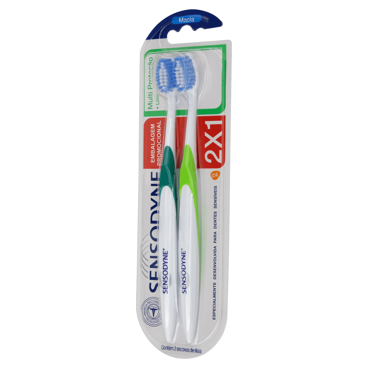 Escova Dental Macia Sensodyne Multiproteção 2 Unidades