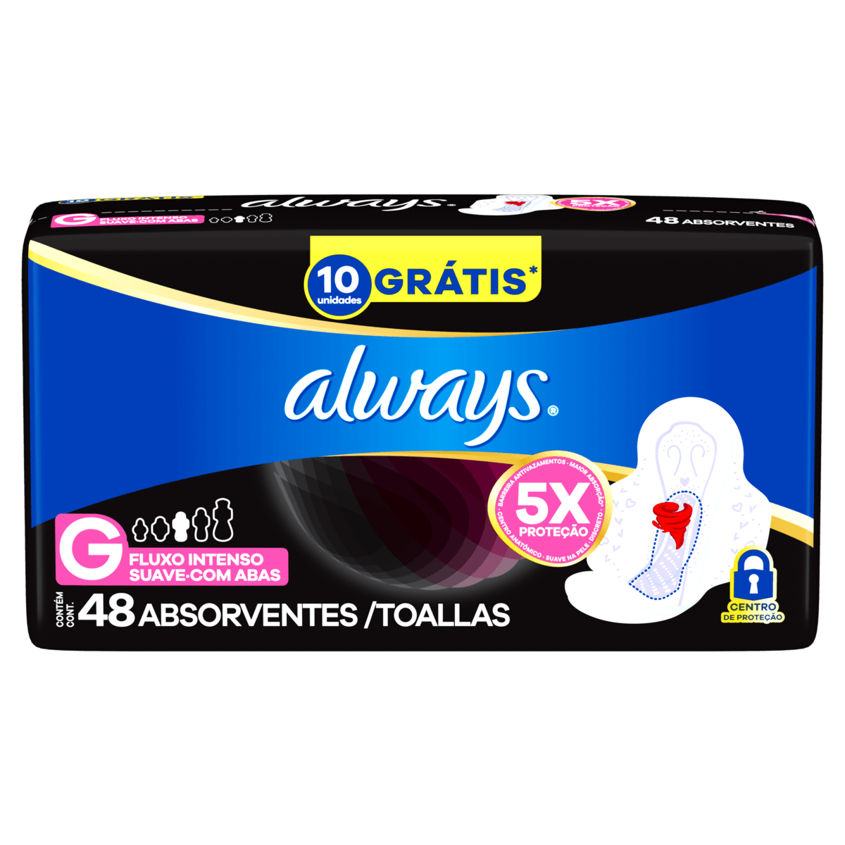 ABSORVENTE ALWAYS NOT TRANQ SUAVE C/AB 48UN