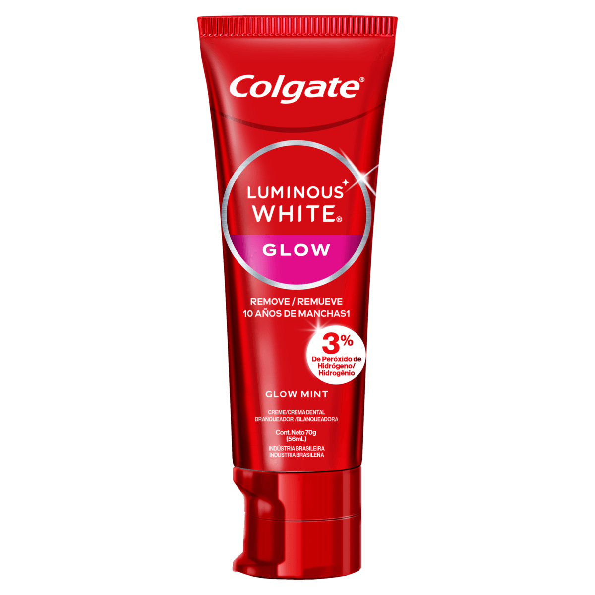 Creme Dental Glow Mint Colgate Luminous White Caixa 70g - Imagem 5