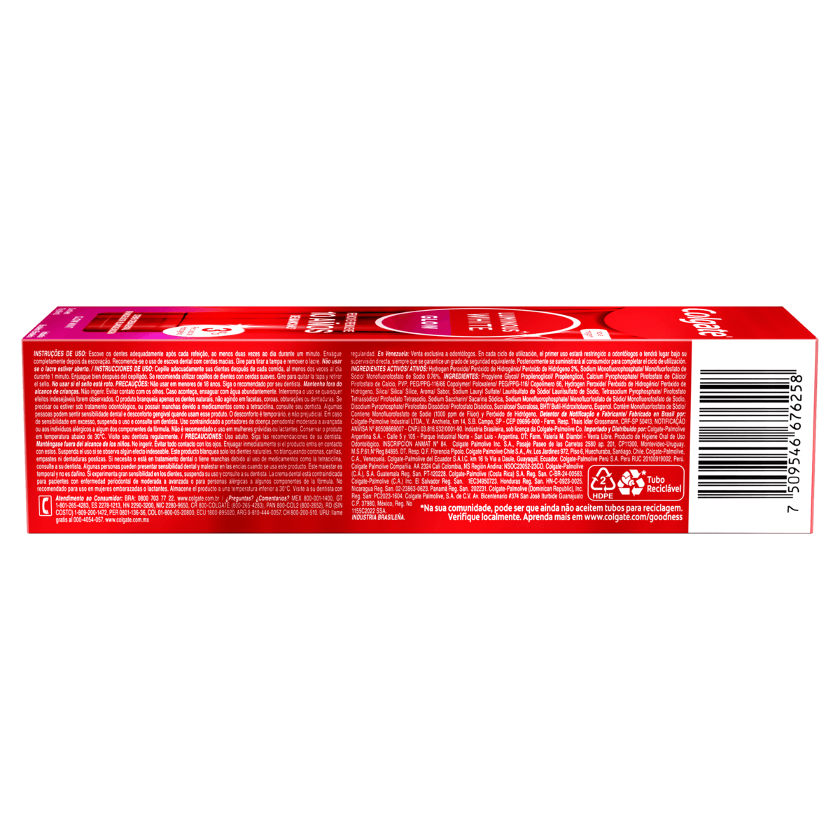 Creme Dental Glow Mint Colgate Luminous White Caixa 70g - Imagem 6