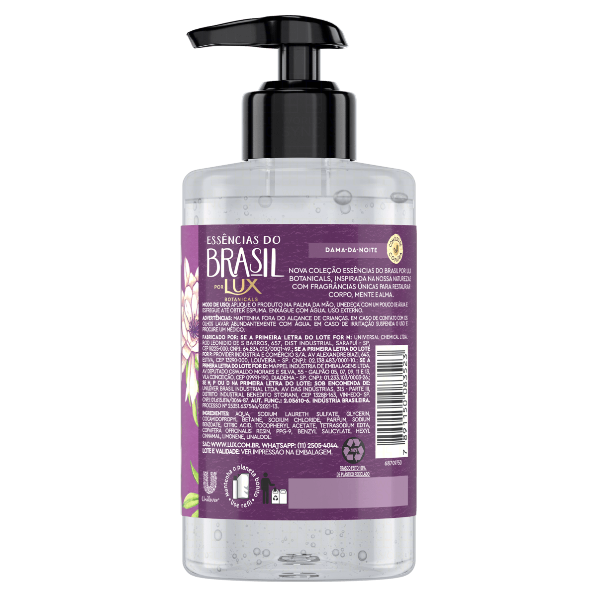 Sabonete Líquido para as mãos Lux Essências do Brasil Dama da Noite 300ml - Imagem 2