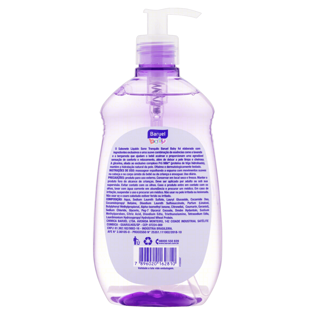 SABONETE LÍQUIDO BARUEL BABY SONO TRANQUILO 400ML - Imagem 4