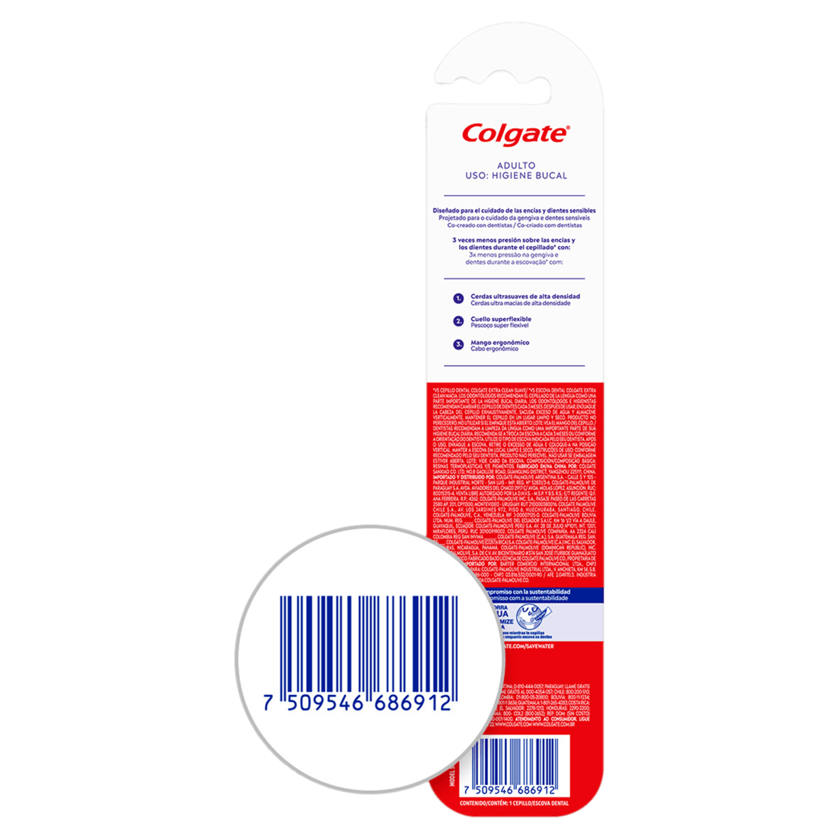 Escova Dental Colgate Sensitive Pro-Alívio Ultra Macia - 1 unidade - Imagem 3