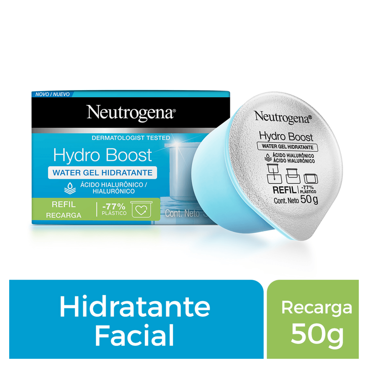 Neutrogena Hydro Boost Water Gel Hidratante Facial Refil - 50g - Imagem 2