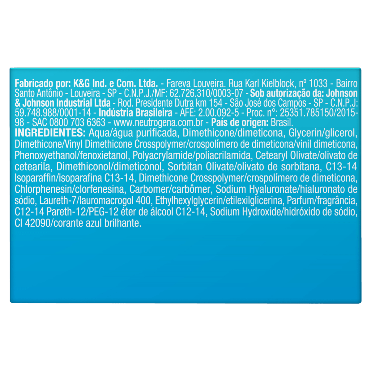 Neutrogena Hydro Boost Water Gel Hidratante Facial Refil - 50g - Imagem 5