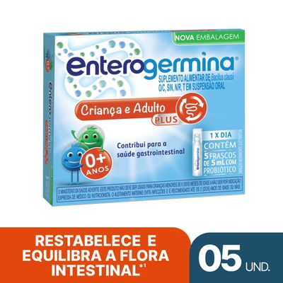 Enterogermina Plus 4 Bilhões 5 Frascos 5ml - Sanofi Aventis