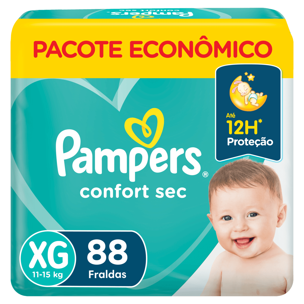Fralda Descartável Pampers Confort Sec XG 88 Unidades