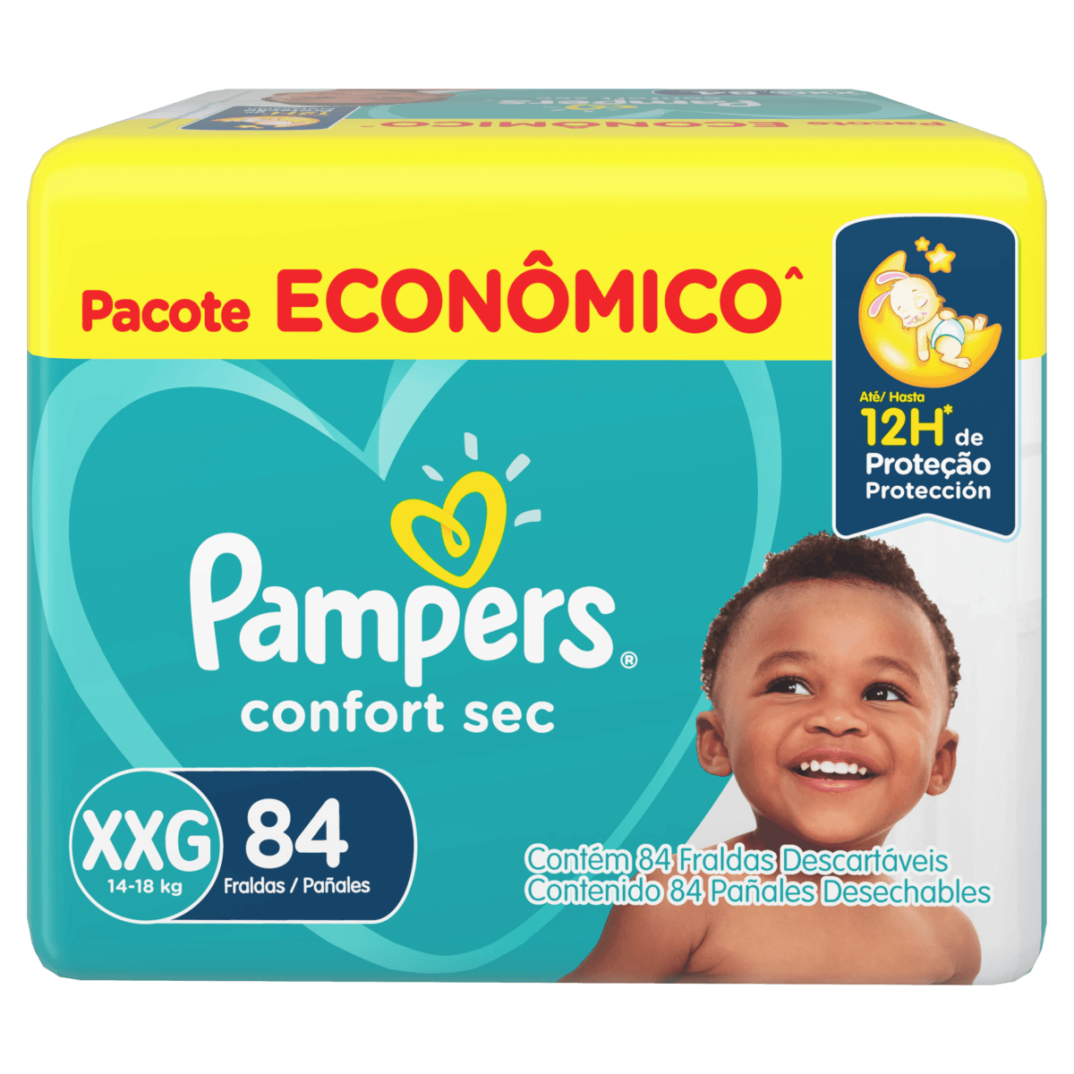 Fralda Descartável Pampers Confort Sec XXG 84 Unidades