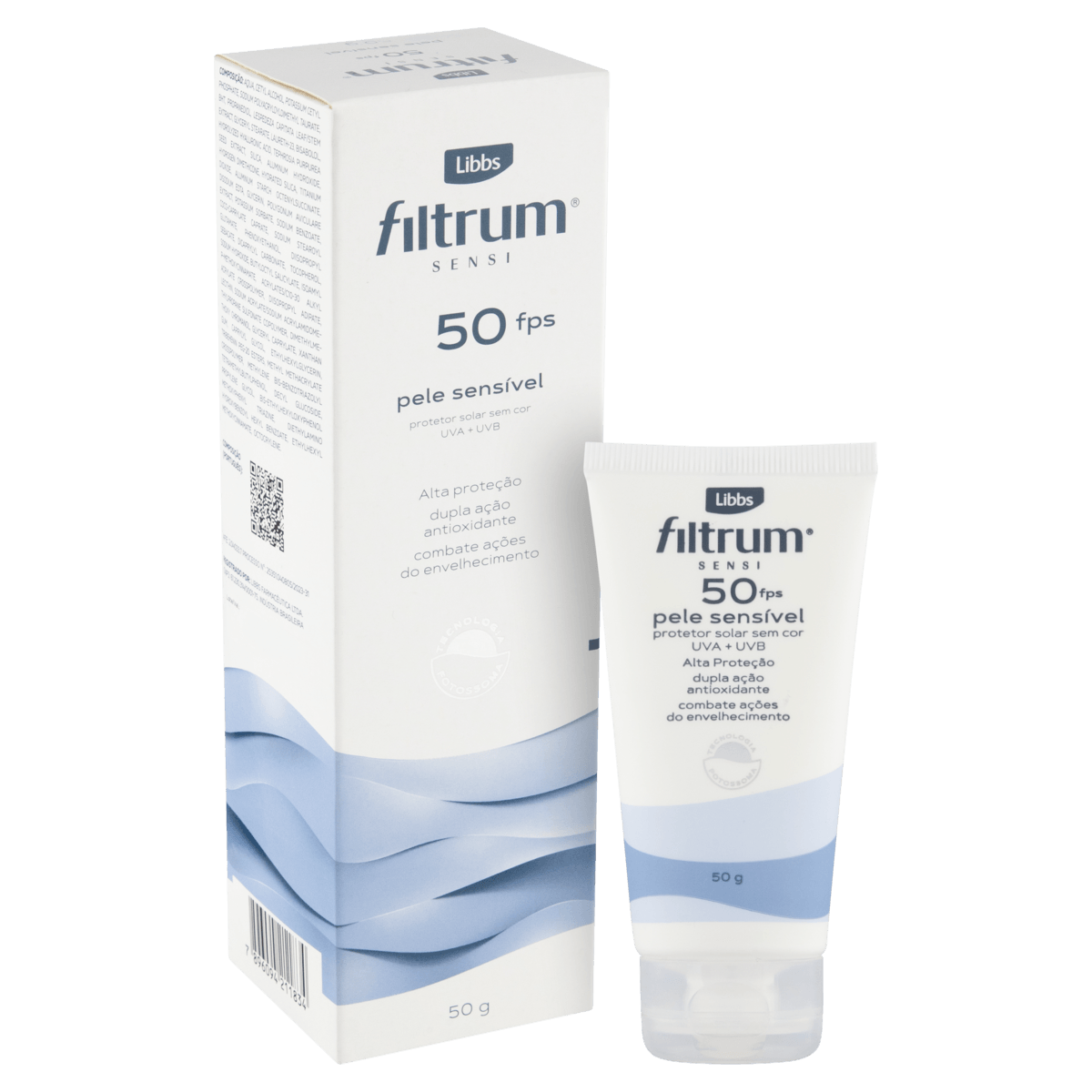 Protetor Solar Facial FPS 50 Filtrum Sensi Sem Cor - 50g