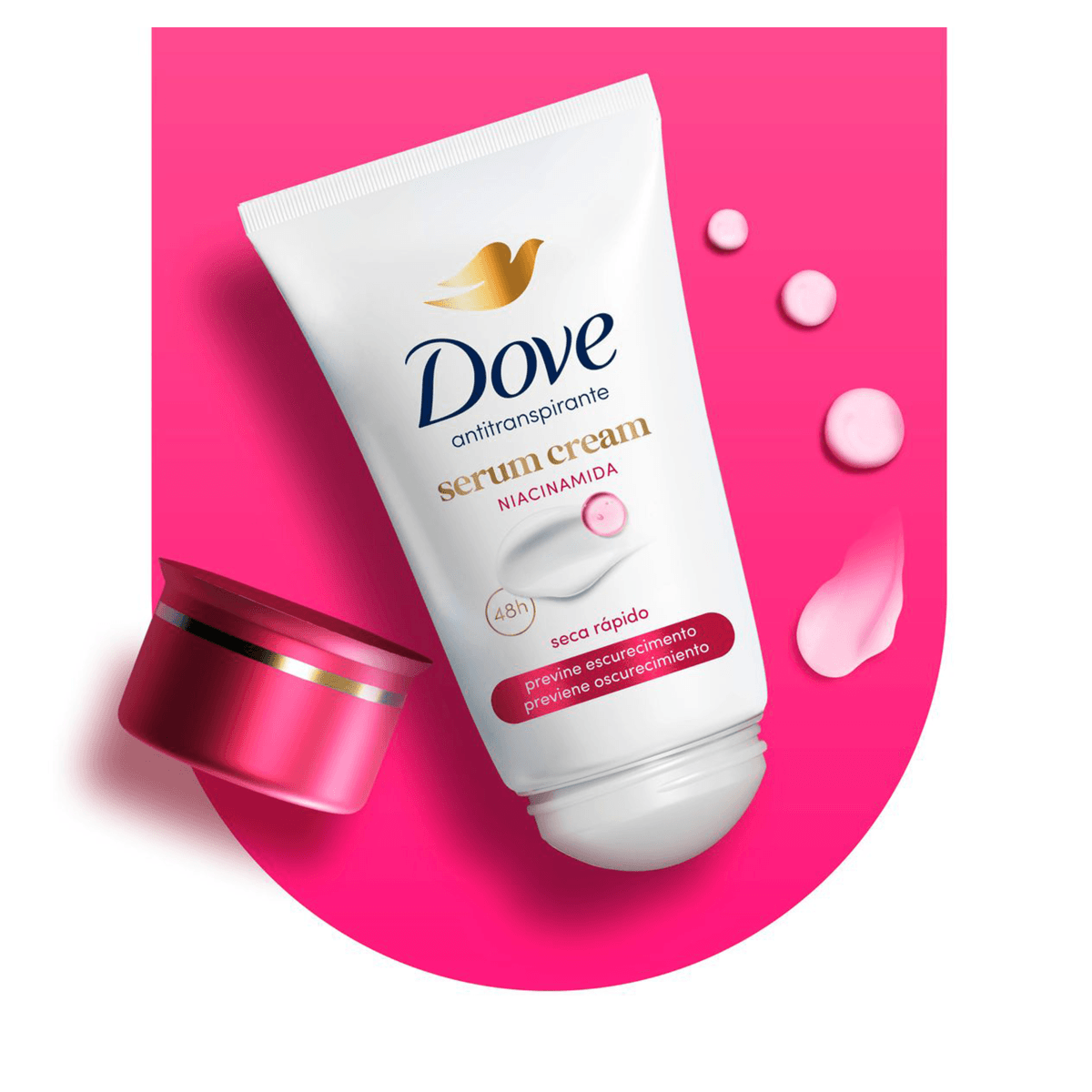 Desodorante Antitranspirante Creme Dove Creme Sérum Feminino 48h - 50g - Imagem 7